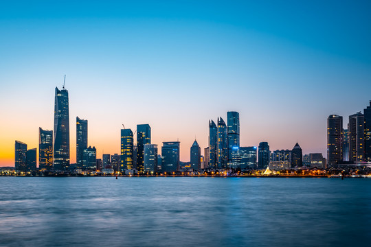 青岛城市夜景