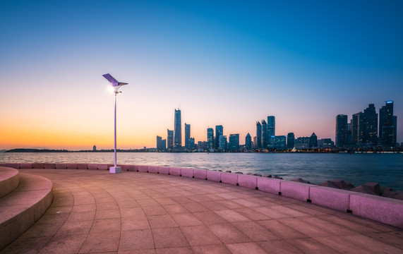 青岛城市夜景