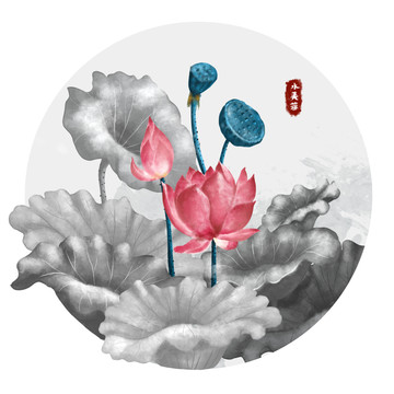 水芙蓉黑白