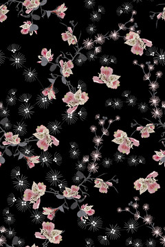 花卉小碎花連衣裙