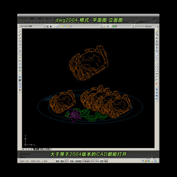 大闸蟹CAD矢量图dwg格式