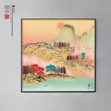 古風裝飾畫