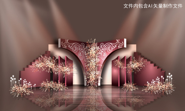 香檳紅色系婚禮