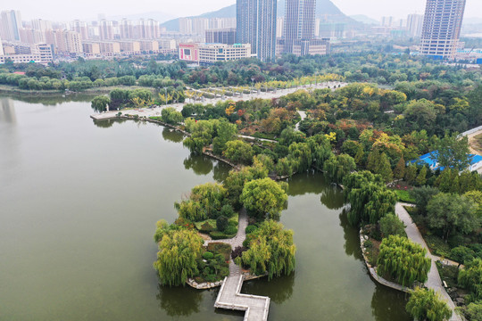 山东枣庄凤鸣湖公园