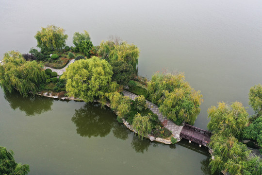 山东枣庄凤鸣湖公园