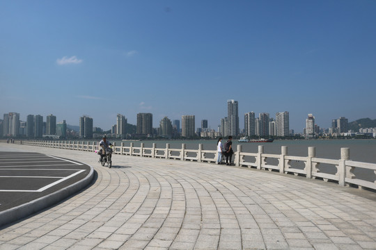 珠海澳门风光与珠海日月贝大剧院