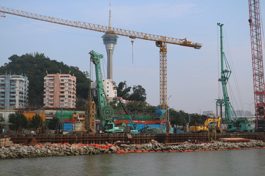 珠海澳门风光与港珠澳大桥