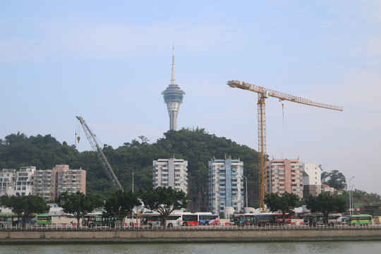 珠海澳门风光与港珠澳大桥