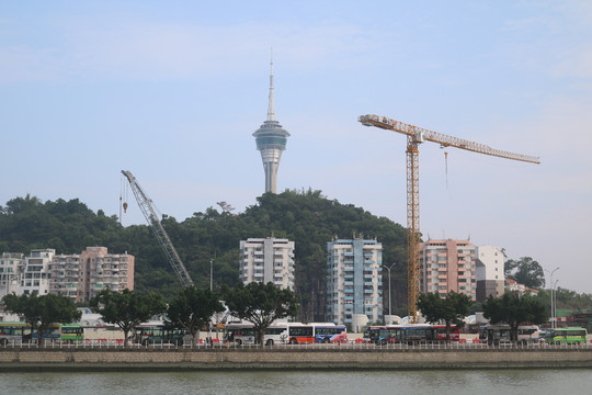 珠海澳门风光与港珠澳大桥