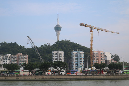 珠海澳门风光与港珠澳大桥