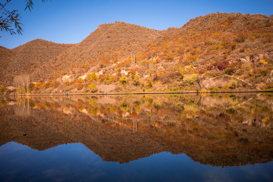 北京怀柔牛角湖风景