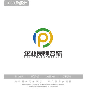 P字母logo