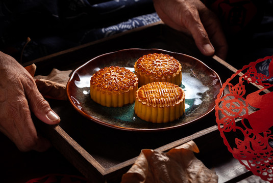中秋节美味的月饼