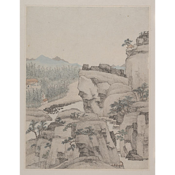 蕭云從山水圖
