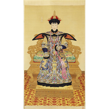 郎世寧孝賢純皇后朝服像