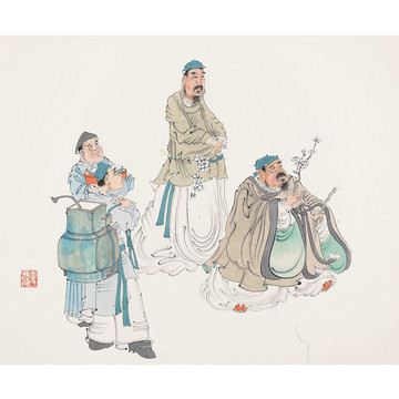 任熊人物國(guó)畫