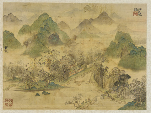 錢谷荊山曉鐘圖