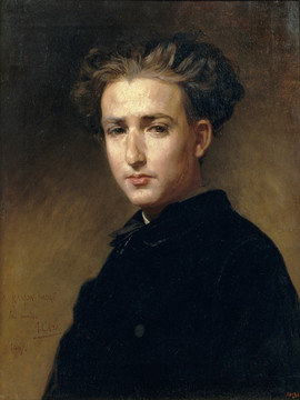 安东尼·卡巴·卡萨米佳娜画家帕德罗的肖像