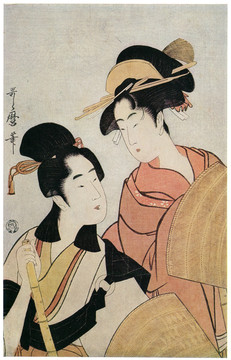 喜多川歌麿虛無縹緲的男女