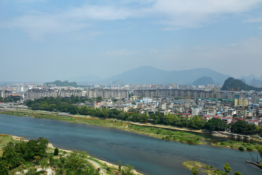 桂林漓江沿岸建筑群