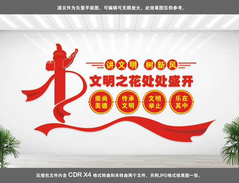 文明社區(qū)文化墻