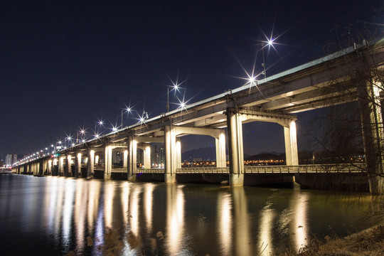 城市夜景5G智慧科技城市设计