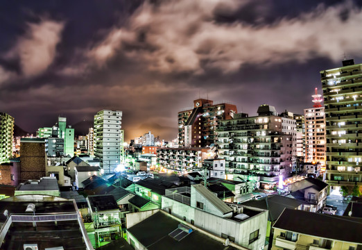 城市夜景5G智慧科技城市设计