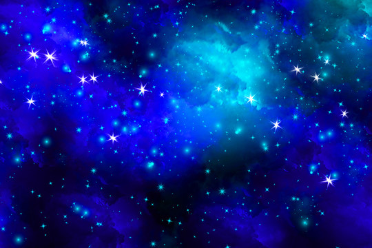藍色星空背景