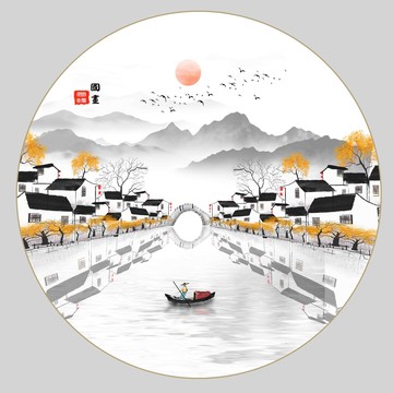 水墨江南風(fēng)景