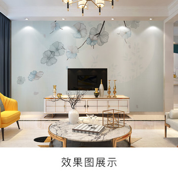 北歐現代簡約小清新花卉背景墻