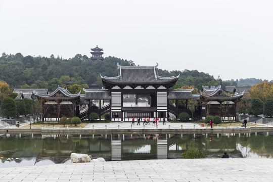 李白故居仿古建筑