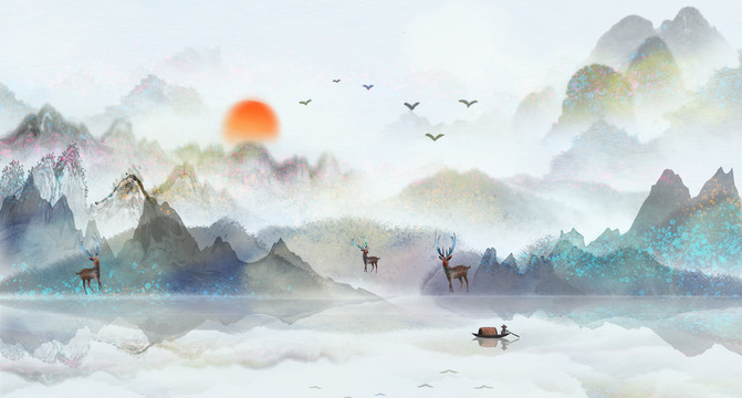 水墨山水