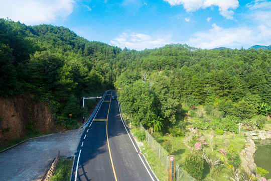 美丽公路山村道路