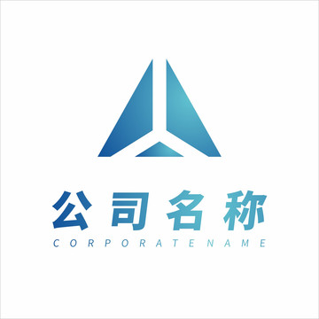 飞机形状logo设计