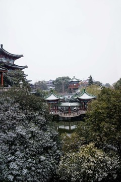 滕王阁雪景