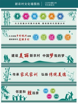 新農(nóng)村文化墻圍擋