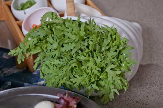 火锅食材茼蒿