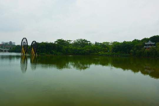 孝德湖公园风景