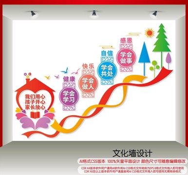 幼兒園樓梯文化墻