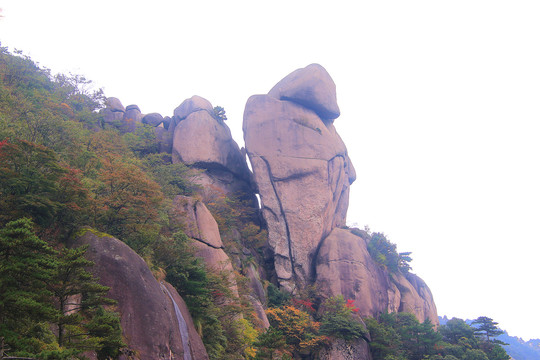 安徽池州九华山佛教名山天台奇石