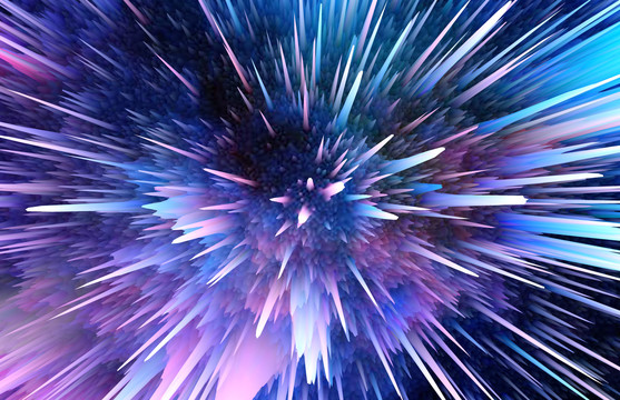 抽象爆炸炫彩裝飾畫背景
