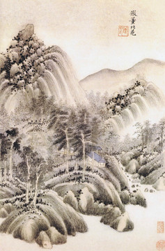 王時(shí)敏仿古山水圖冊(cè)仿董北苑