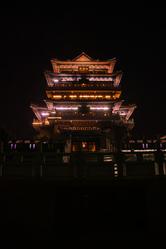 惠州高榜山挂榜阁夜景