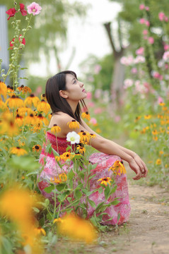 小清新美女人像