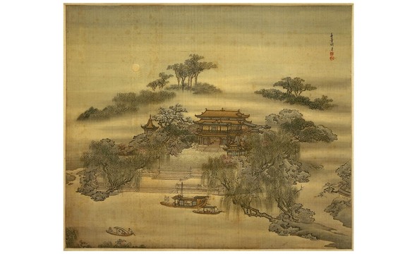 袁耀山水四條屏揚(yáng)州四景