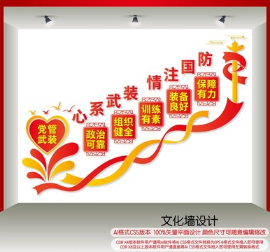 人武部樓梯文化墻