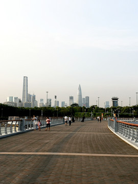 深圳湾公园观景栈桥