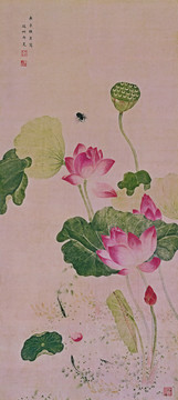  吳應貞 荷花圖