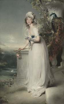 托马斯·劳伦斯凯瑟琳格雷夫人的肖像画