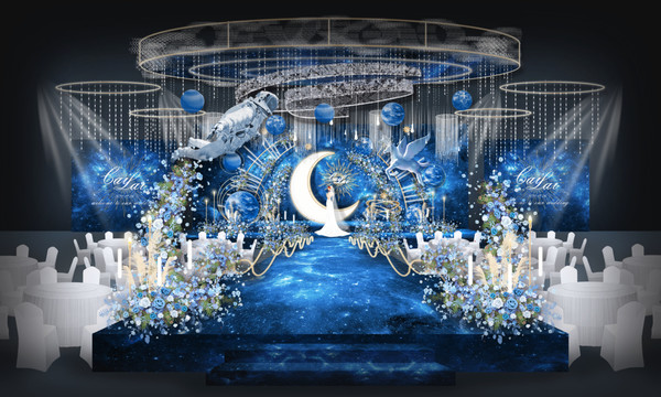 藍(lán)色星空婚禮